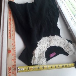Black cotton dress hand made